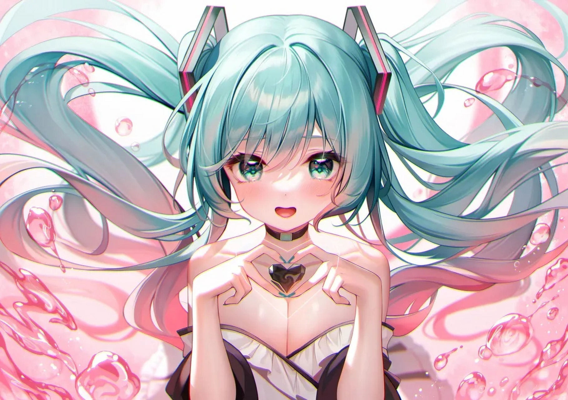 动漫壁纸# 好看的初音未来动漫壁纸(手机),不同风格,不同画风画出