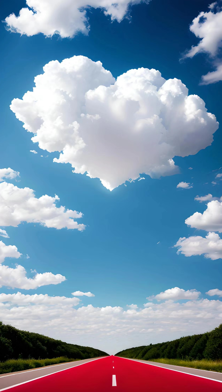 爱心云朵图片 真实图片