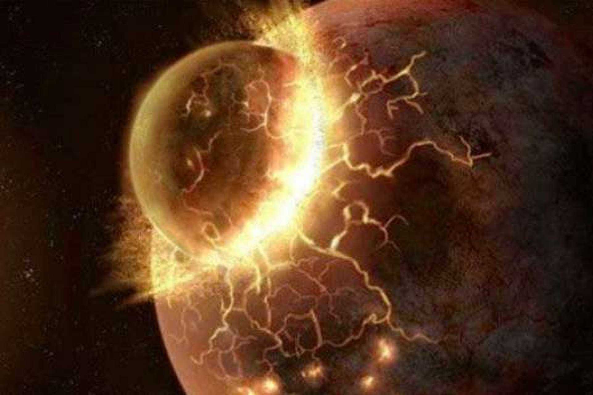 忒伊亚:太阳系曾经的一颗行星      在很久很久以前的宇宙,和现在肯定