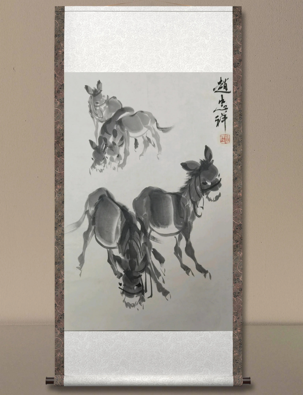 赵忠祥老师生前的画作《五驴图》,竟然被挂在网上售卖,而且价格只有