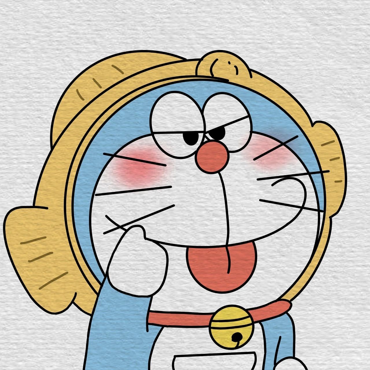 哆啦a梦可爱简笔画,喜欢的一起来画吧