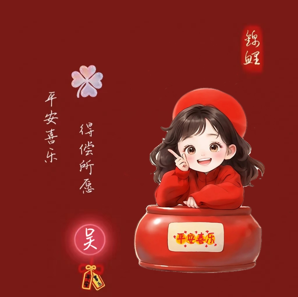 2022新年姓氏头像女生图片