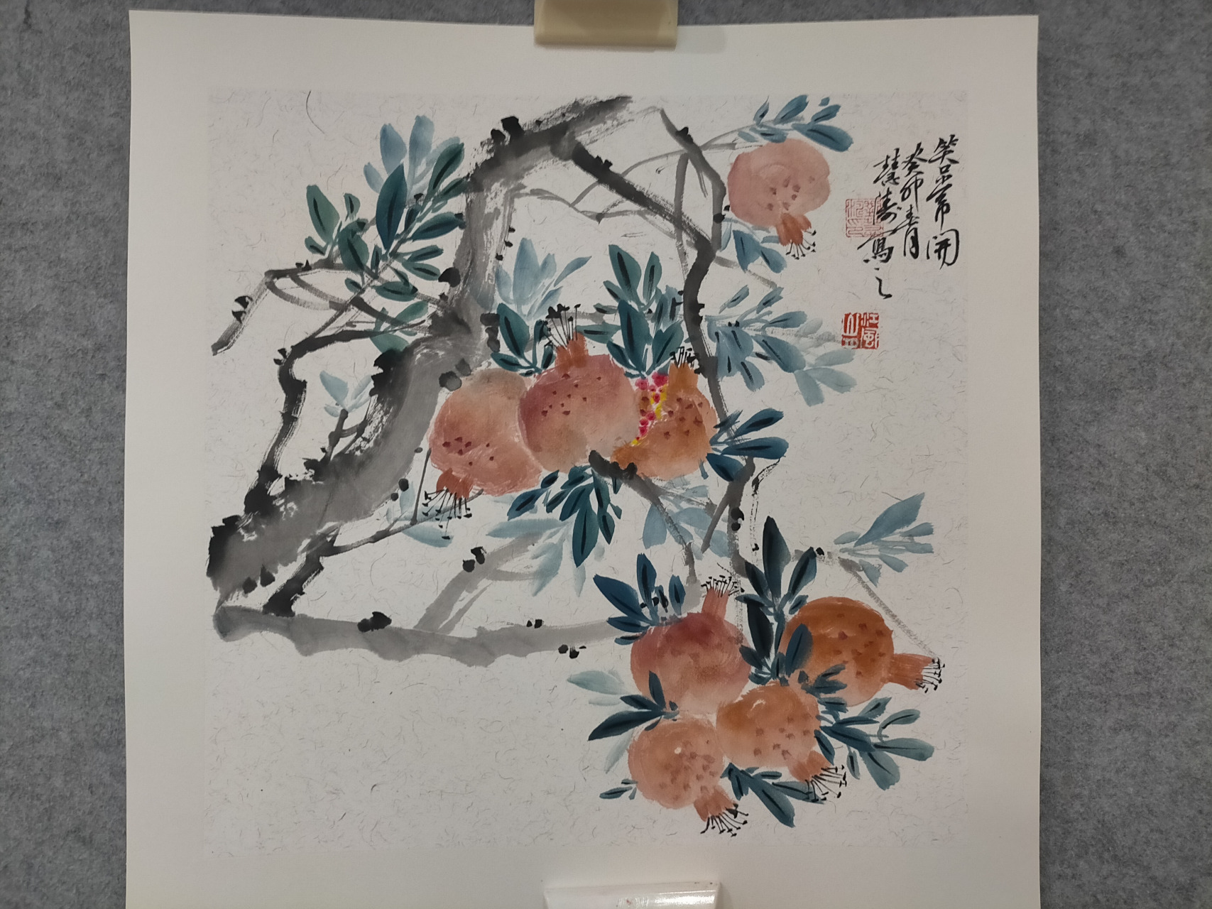 刘慧涛国画作品——石榴