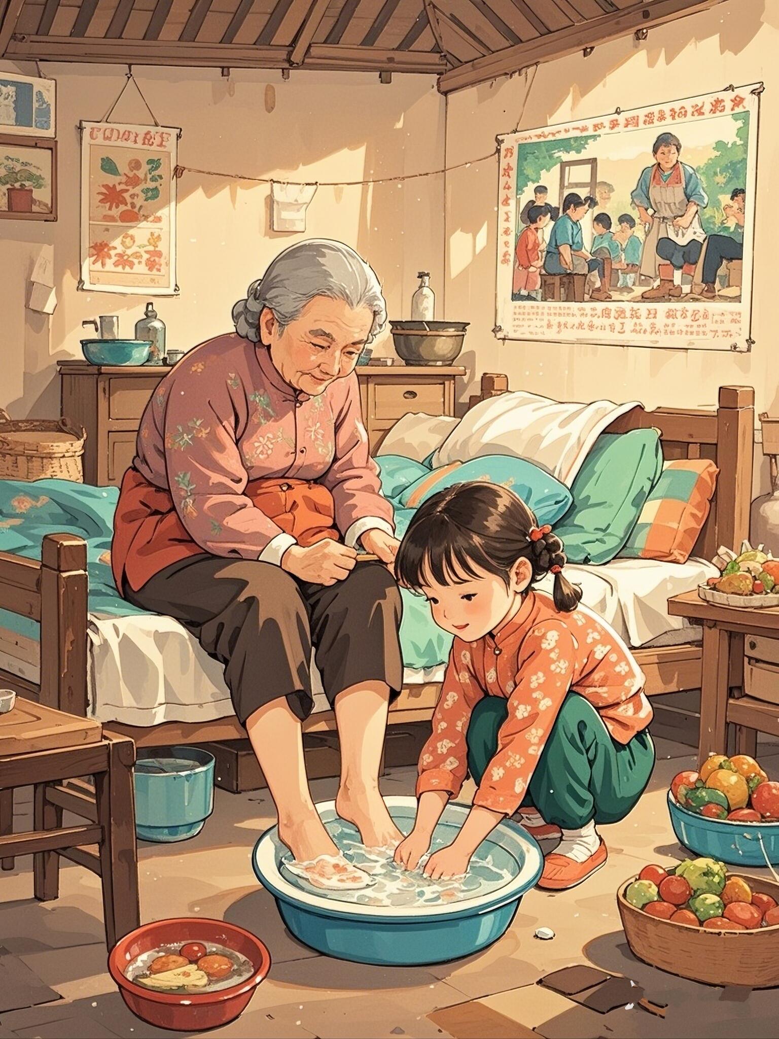 一个孝顺之人,亦能以身作则,培育子女成才,待自己年迈之时,得子女之