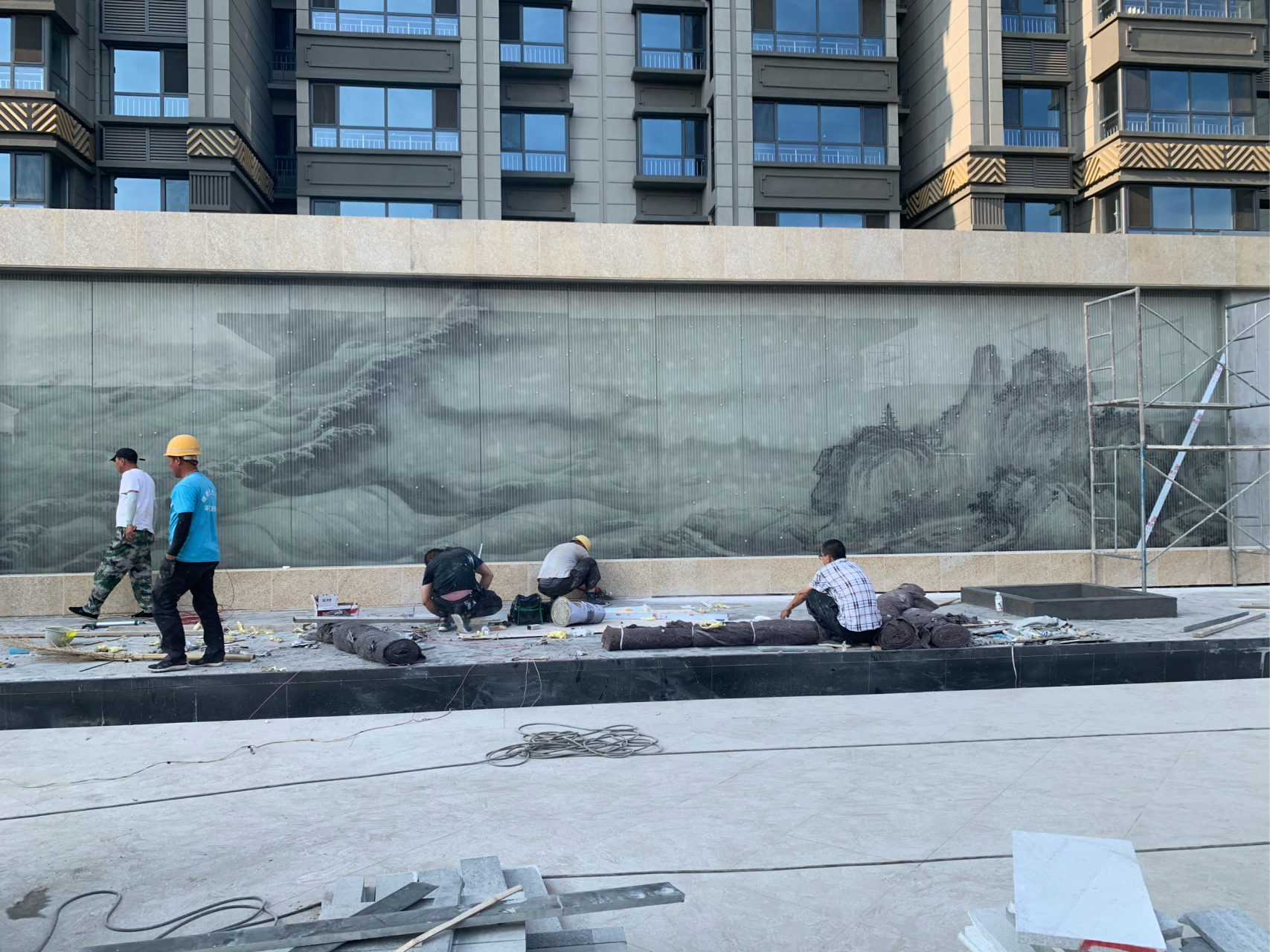 拉线水帘制作安装