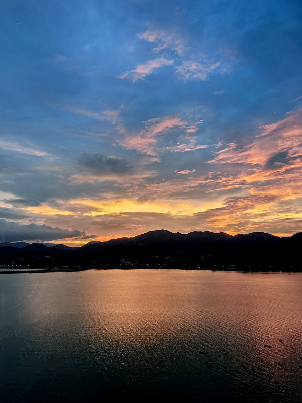 钱塘江畔 文/黎德祥  杜苏芮气尽 霞光映钱杭 凭栏远望塔 云低燕纷飞
