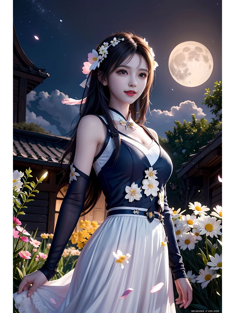 快来看!火爆全网的ai绘画月光女神!