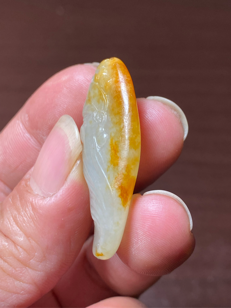 新疆和田玉籽料红皮关公吊坠 独籽红皮武财神关公挂件#新疆和田玉籽料