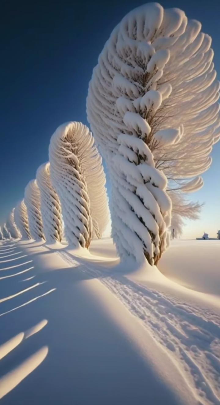 的世界里,我感受到了宁静与美好,仿佛所有的烦恼都被这片雪景洗涤干净