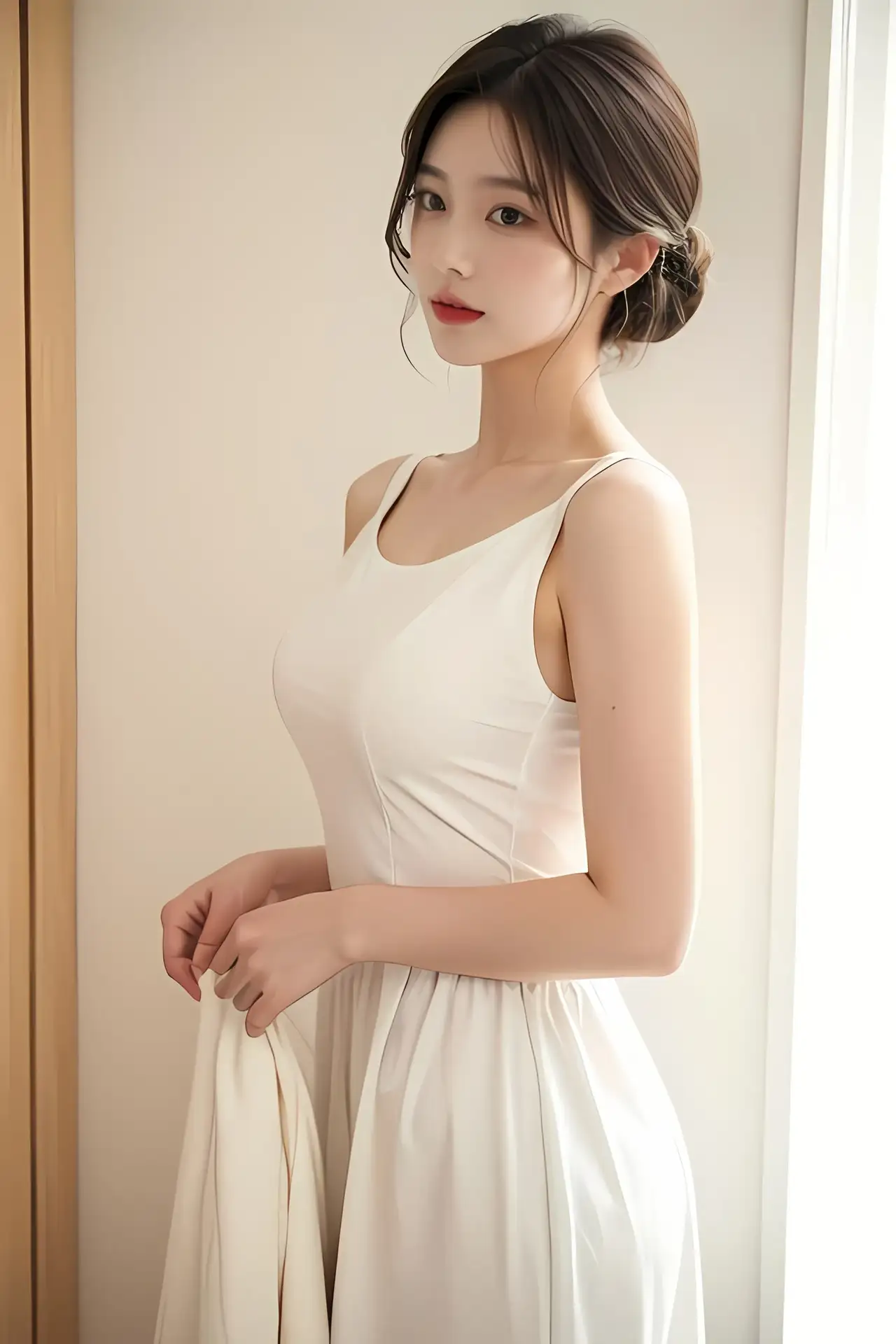 美丽如同清晨的阳光,温暖而迷人,气质优雅,如同仙子降临凡间.