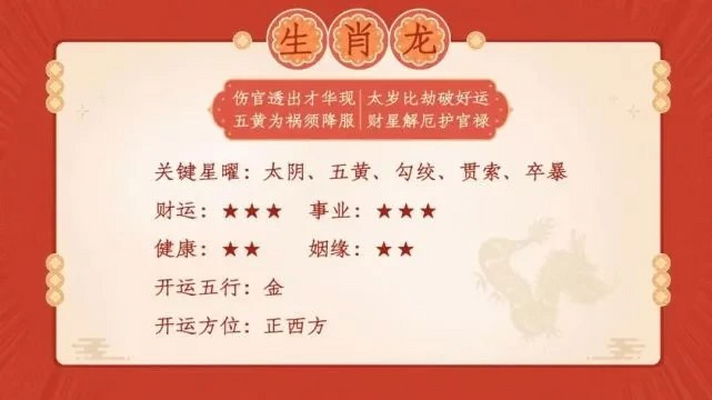 生肖属龙每日运势查询(属龙每曰运势查询)