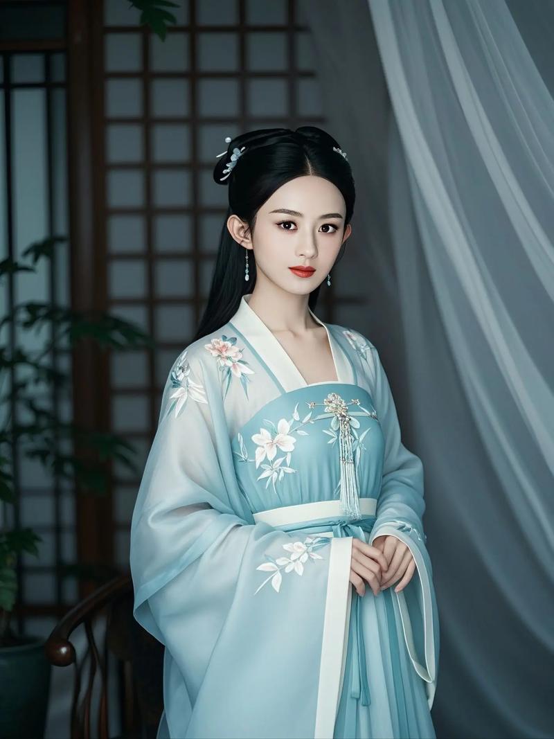 "惊鸿一瞥,古风清冷美人赵丽颖眉目如画,一颦一笑皆动人