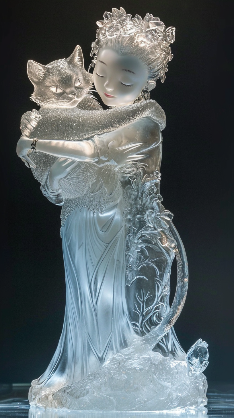 冰雕女孩与招财:冬日奇遇记