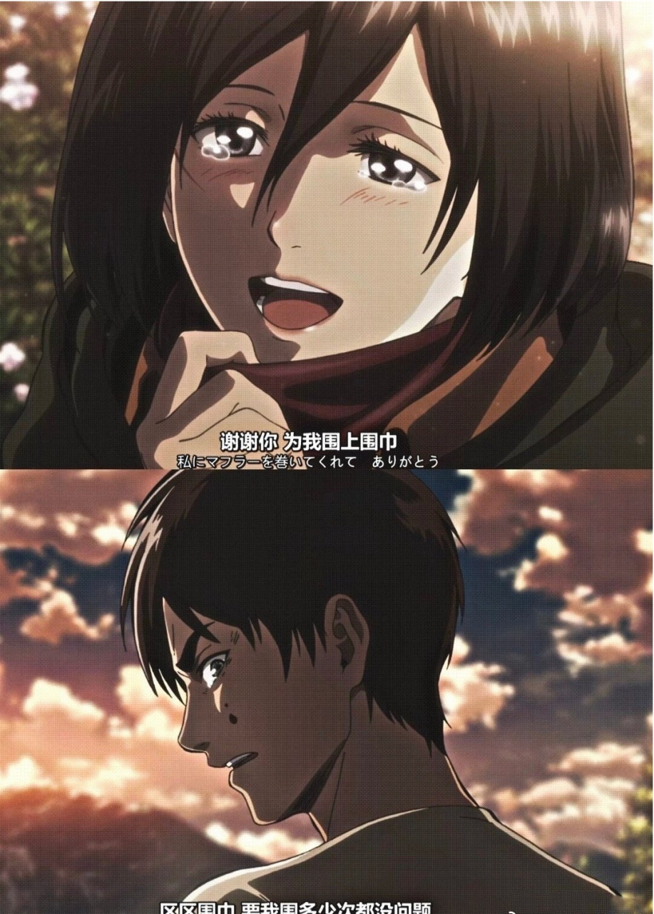 《进击的巨人》三笠 阿克曼 时隔多久,三笠才能再次露出这样的笑容呢