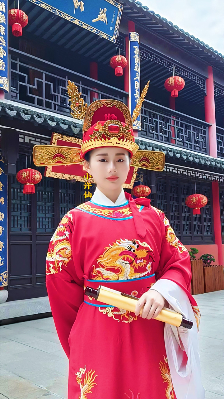 中式状元服 国风合伙人 叶童 状元 小许仙原创作品 许仕林 今天的阳光