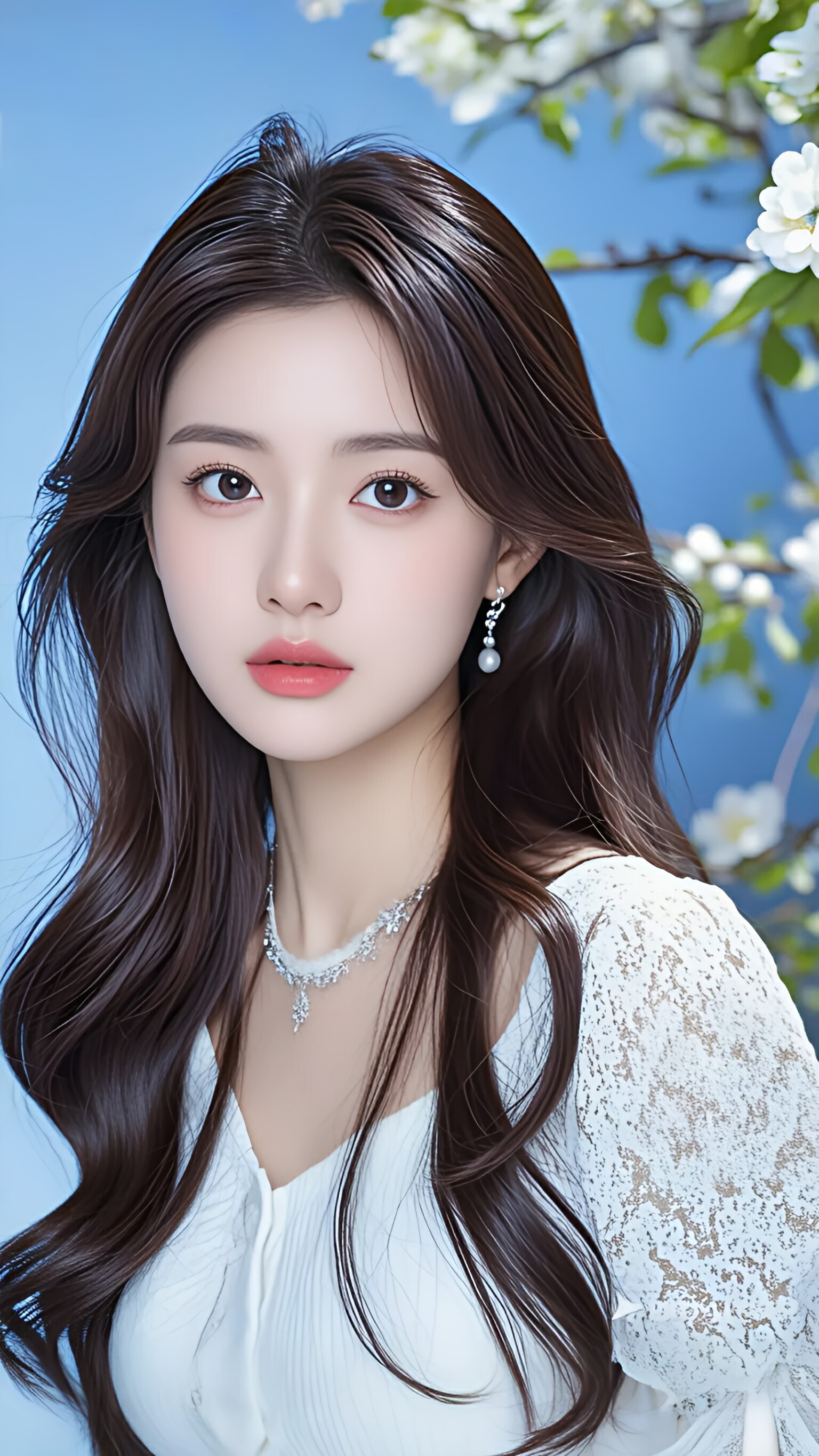 银饰与花,把清透的美,都藏进这一眼,是春日的信,柔且甜