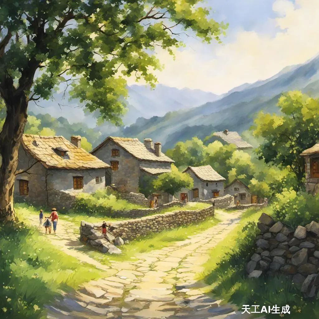 在古老的村庄中,有一间孤立的小屋,被浓密的竹林包围.