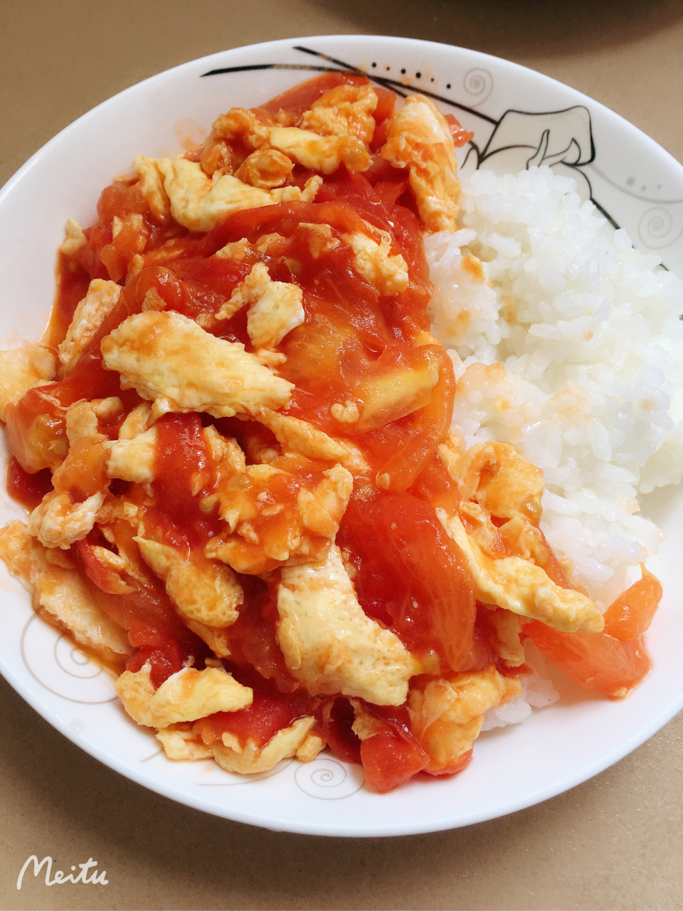 快捷又美味的番茄鸡蛋盖饭