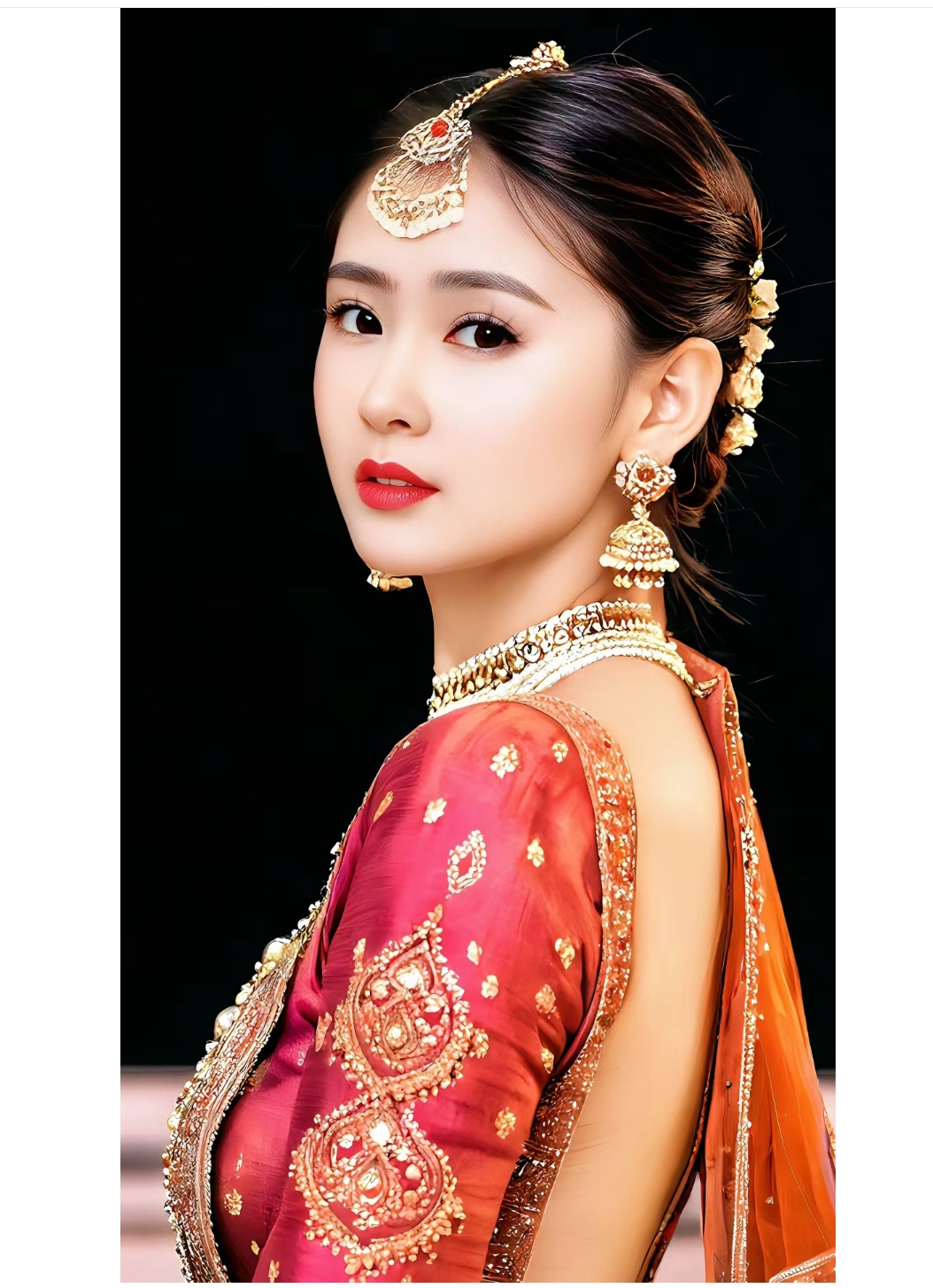 这张印度服装的照片好漂亮呀!