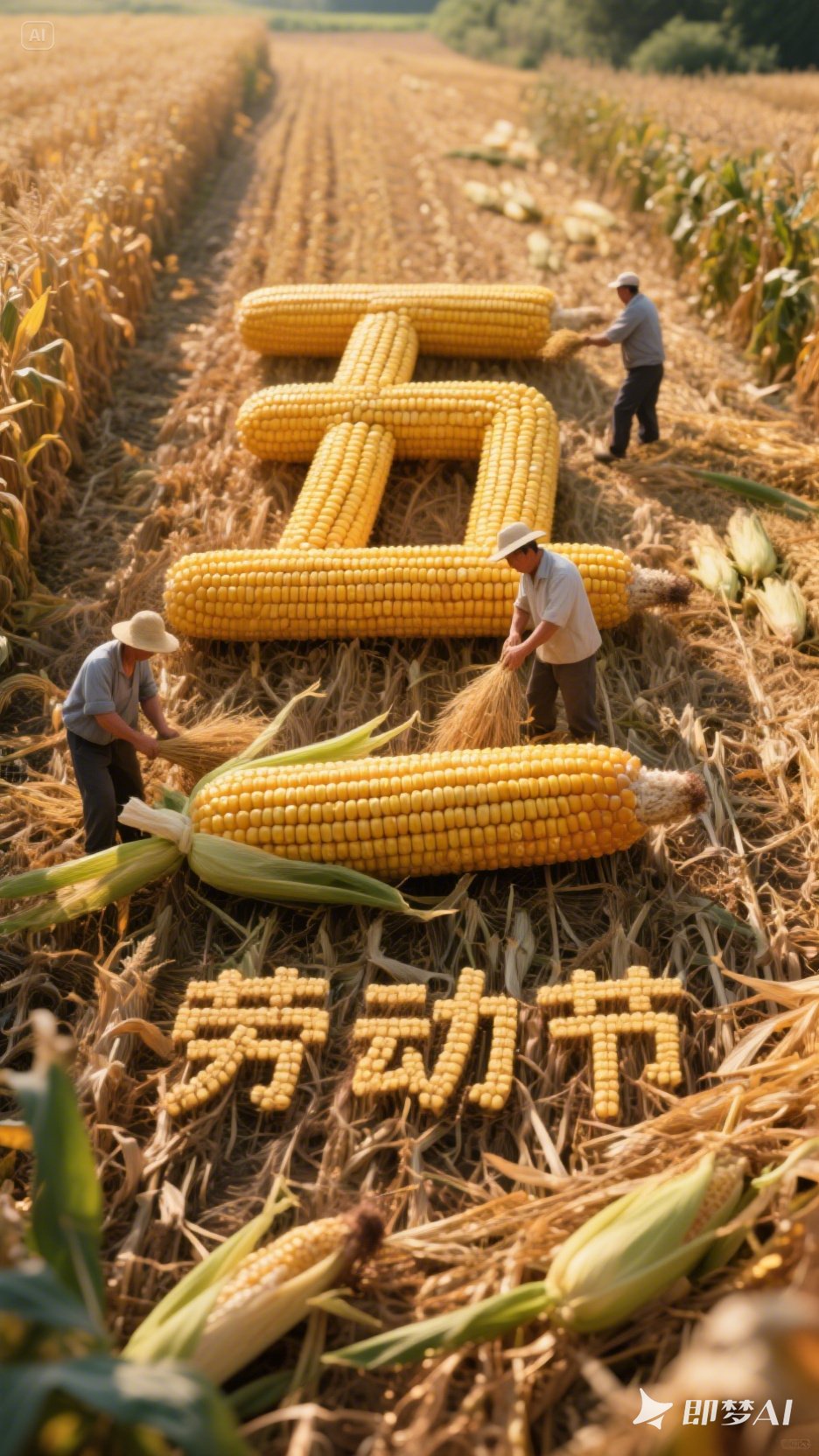 梦a里的金色收获,即是我们辛勤的劳动节