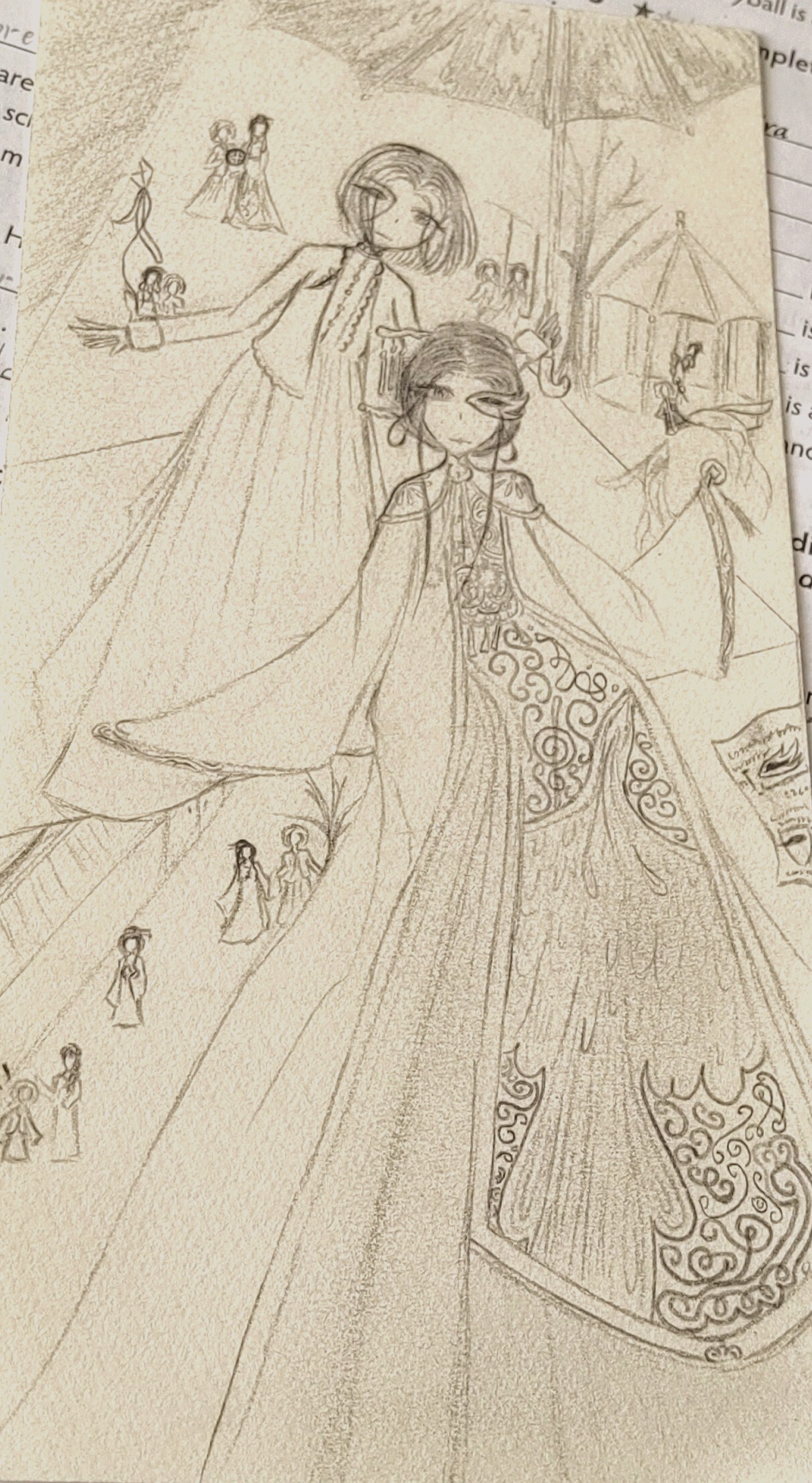 有没有大佬教我一下拿扇子的手怎么画?