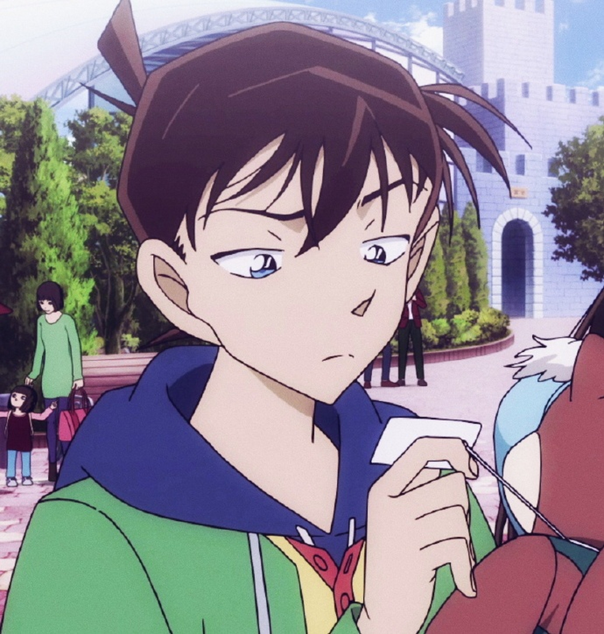 蜜桃社# #名侦探柯南# 哈哈~工藤破防了,这表情[滑稽]