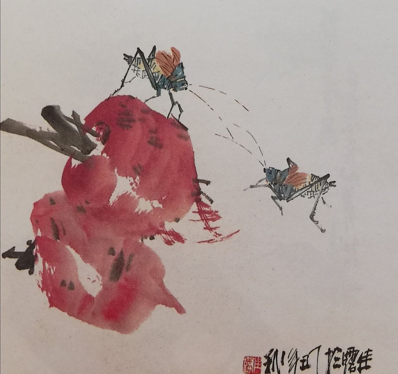 【宁佳录画小品草虫画欣赏】宁佳录,笔名佳露,中国美协会员,作品多次
