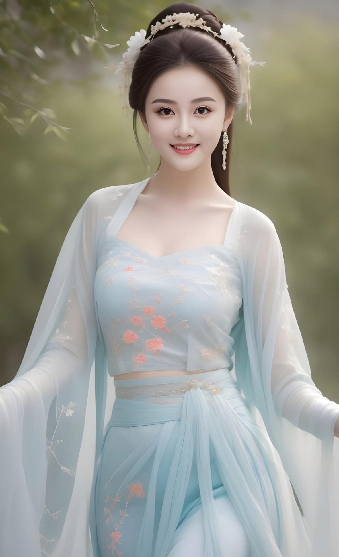 大胸妹子汉服图片