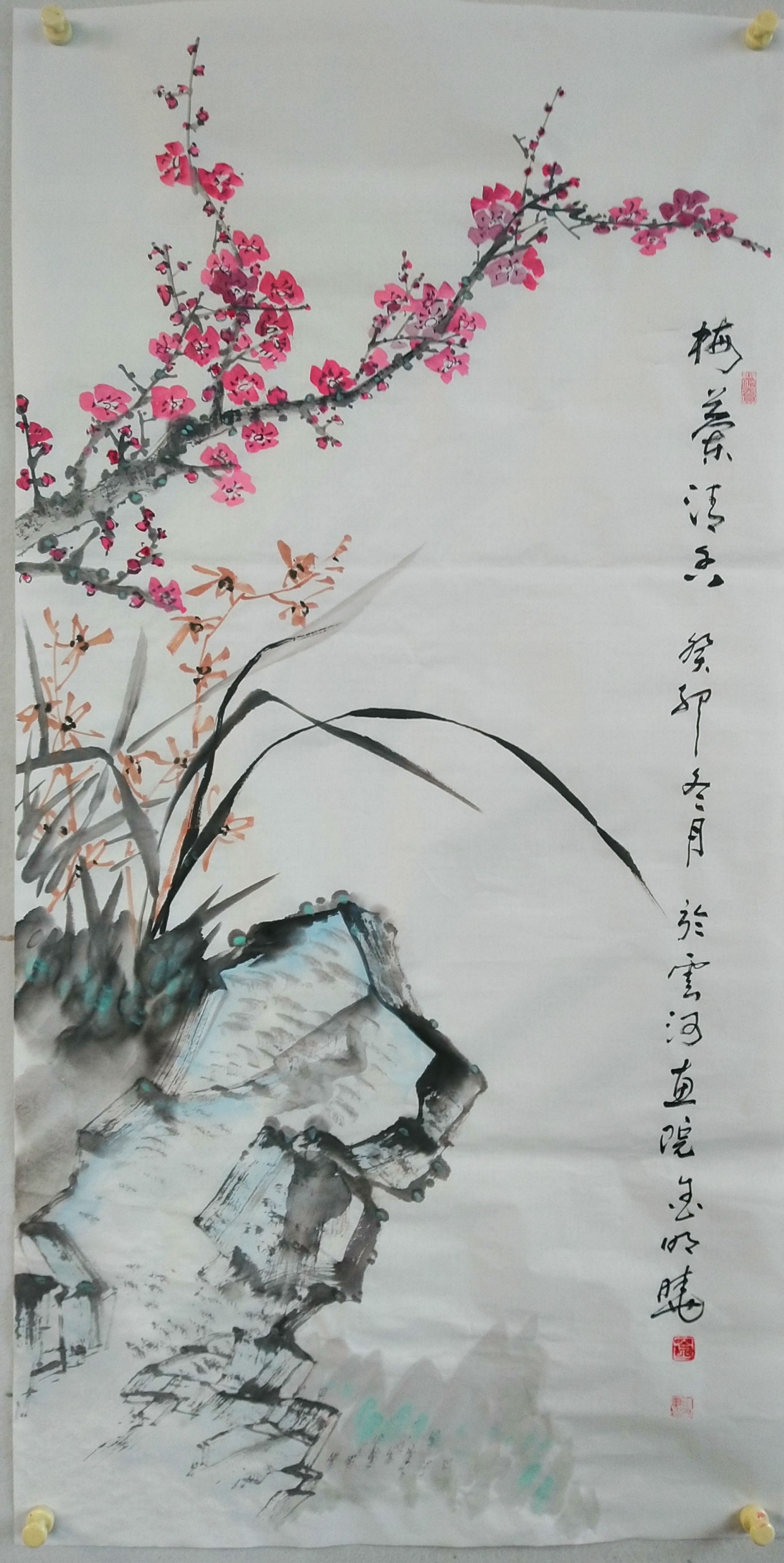 我们都爱聊八卦《画家金明晓花鸟国画作品》