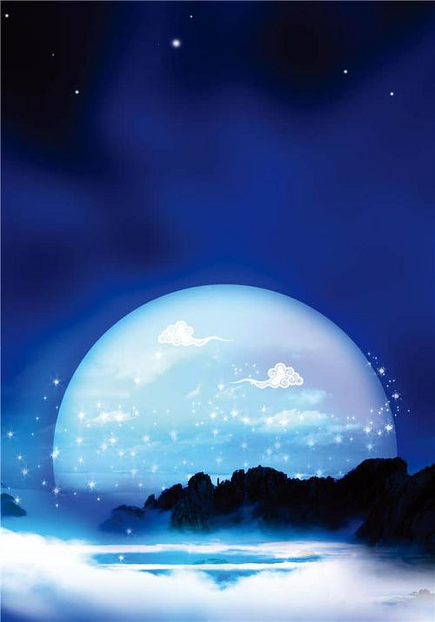 注释:清凉的秋夜,从明月上滴下一滴泪,落到芙蓉叶子上,变成了晶莹