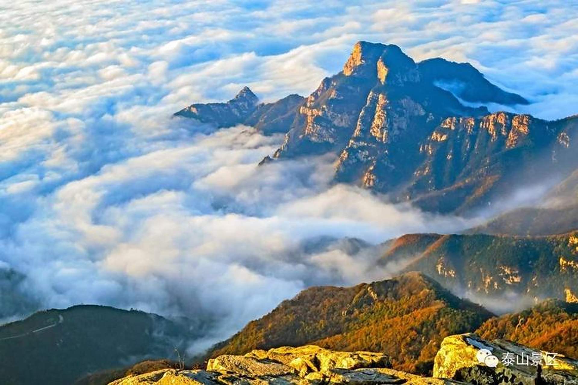 咏泰山 巍巍入云霄, 欲与天比高. 举目穷千里, 低眉天下小.