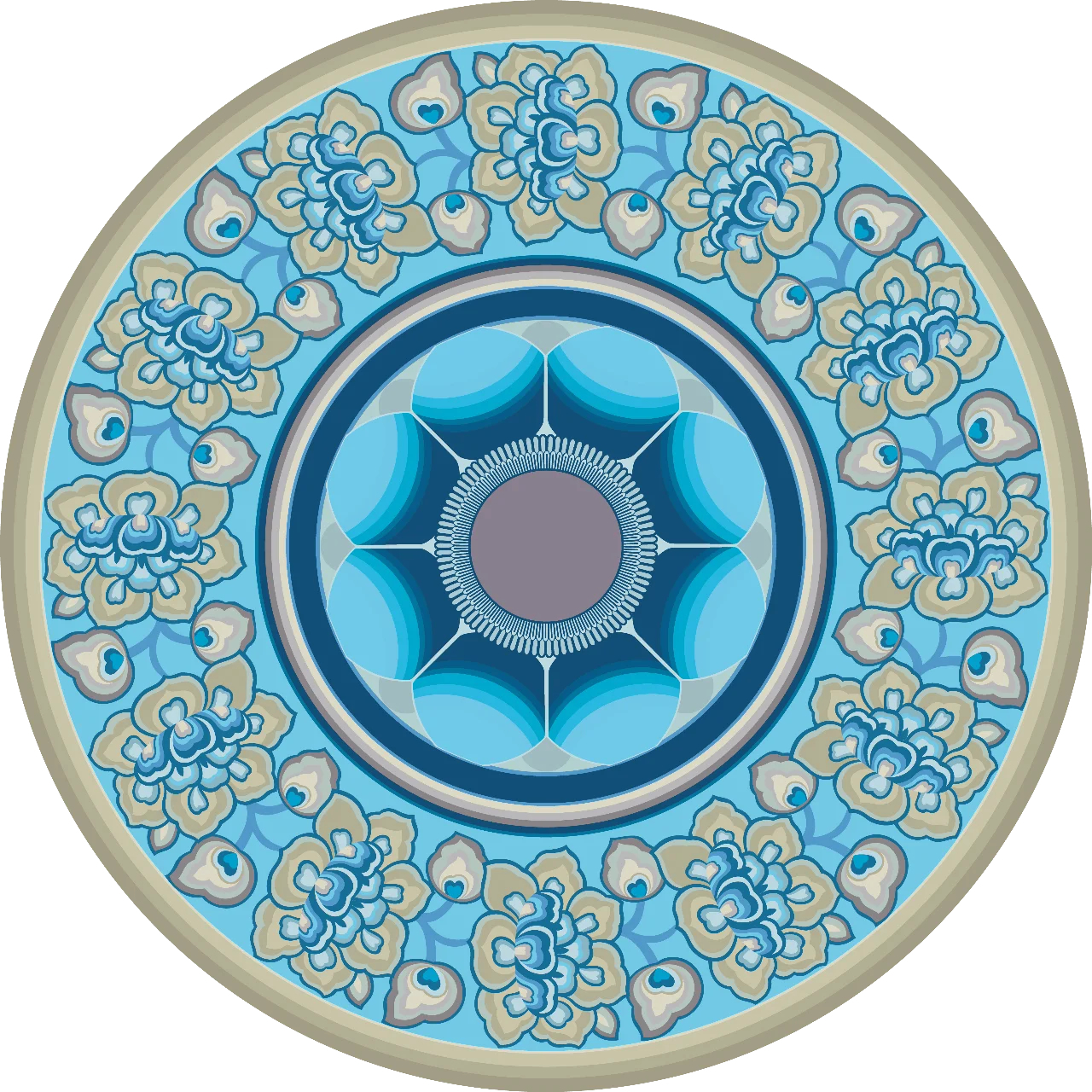 中国传统古典敦煌图案纹样,这些图案好像有一种神奇的力量.