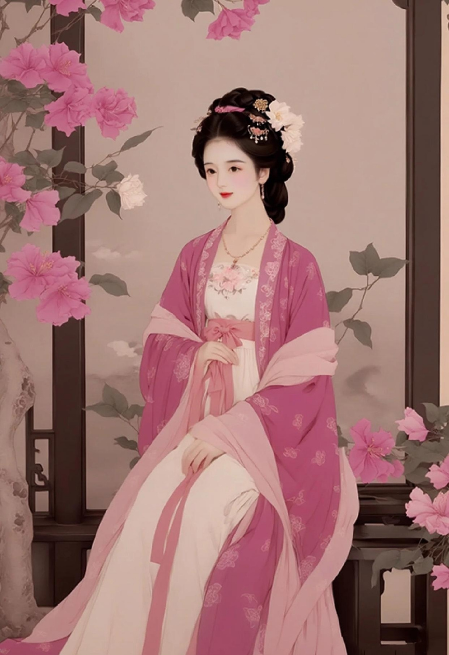 这些古典美女头像,每一个都优雅温婉,光用"美"这个字来形容,有点肤浅