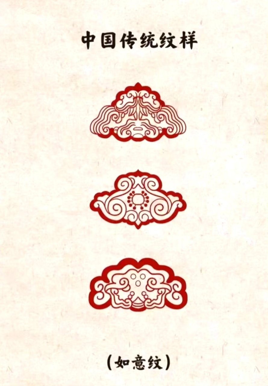 我国传统的吉祥纹样,这不是长命锁的造型吗?[大笑]