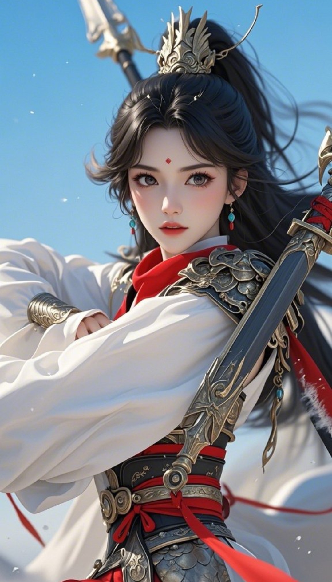 手持宝剑,英姿飒爽,我就是这条街最靓的"剑"妹!#优质头像每日推荐