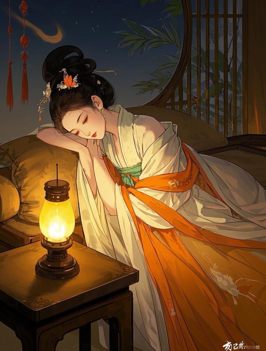 夜深人静,一盏孤灯伴我入梦