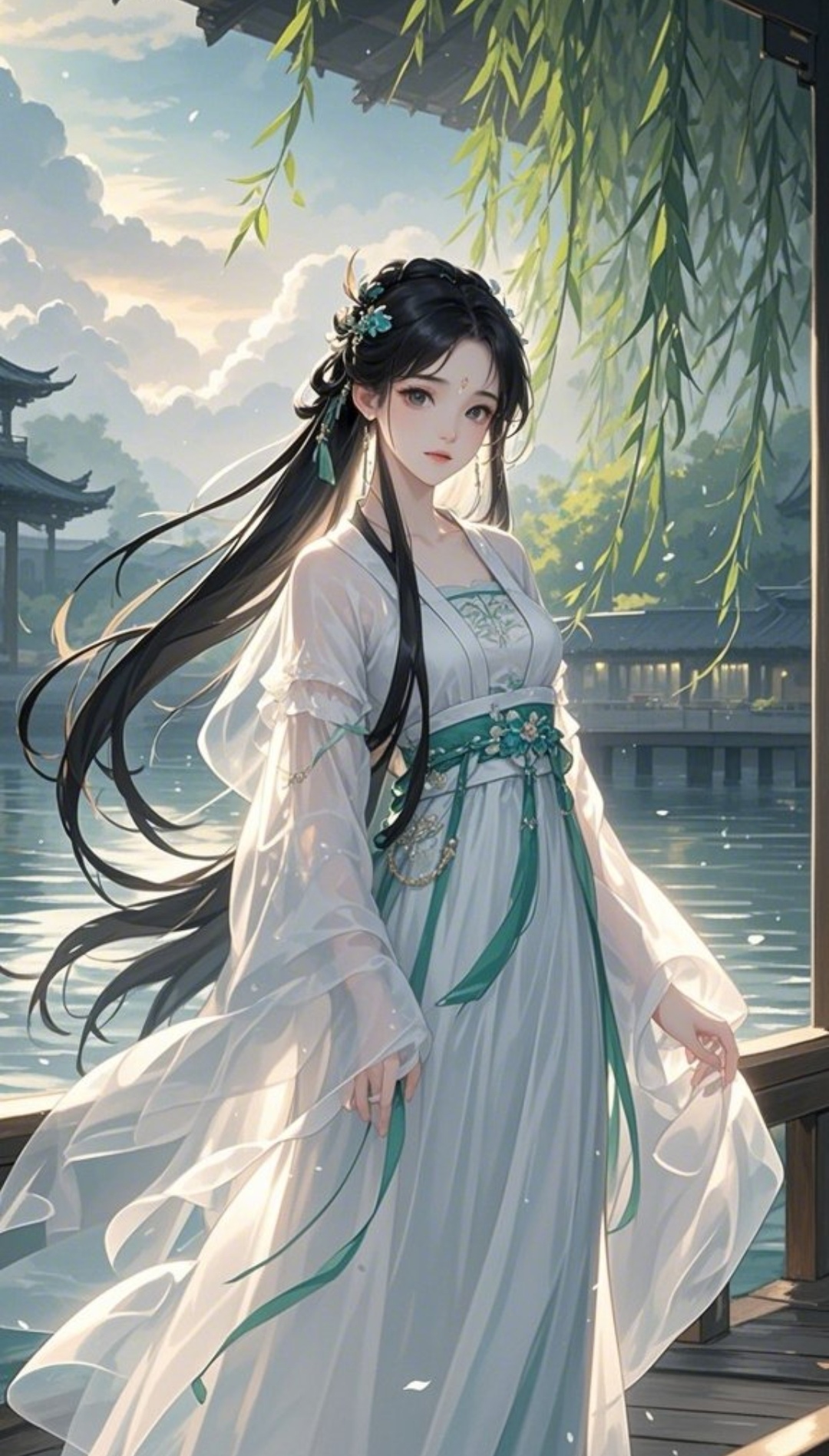 穿越竹林的古风小姐姐,清新脱俗,宛如画中人.#优质头像每日推荐