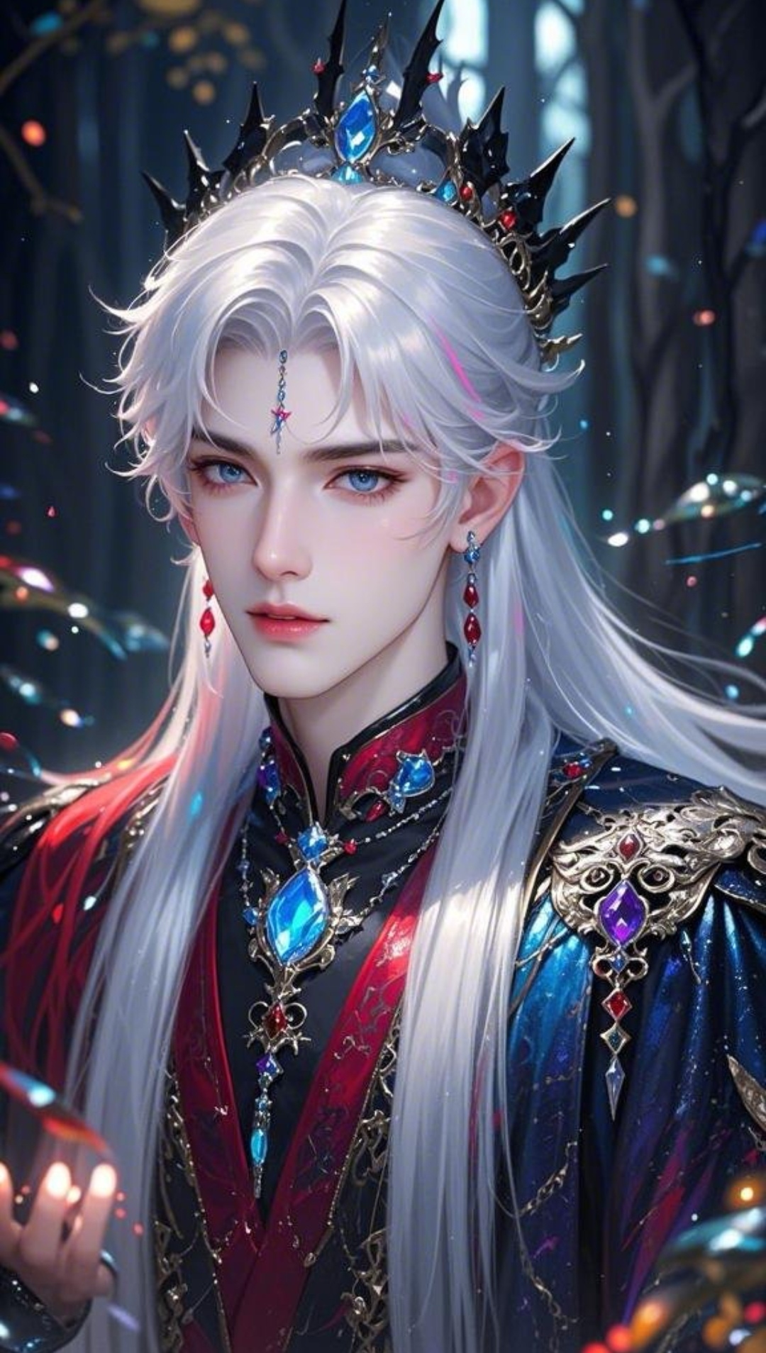 我竟然在森林里偶遇了这位高贵的精灵王子,他的眼神仿佛能看透一切,让