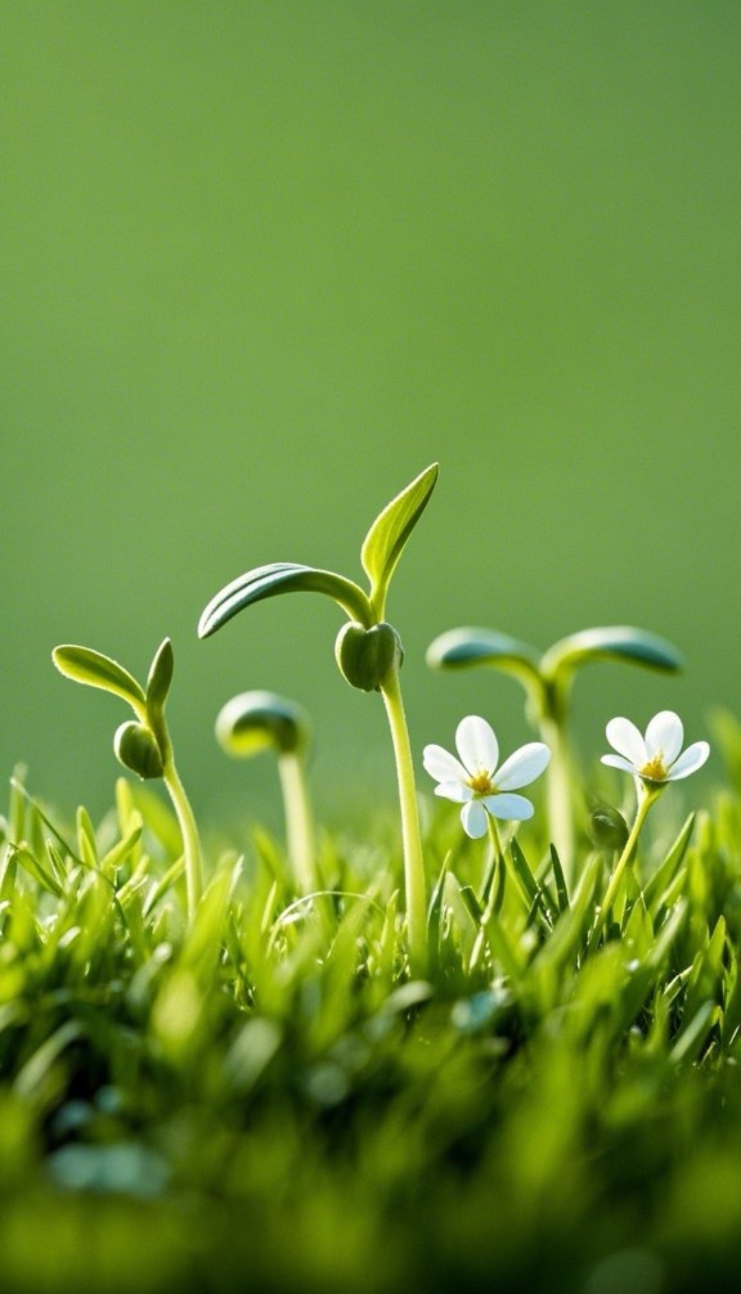 新生命从绿草中萌芽,清新而充满希望.#优质壁纸每日推荐