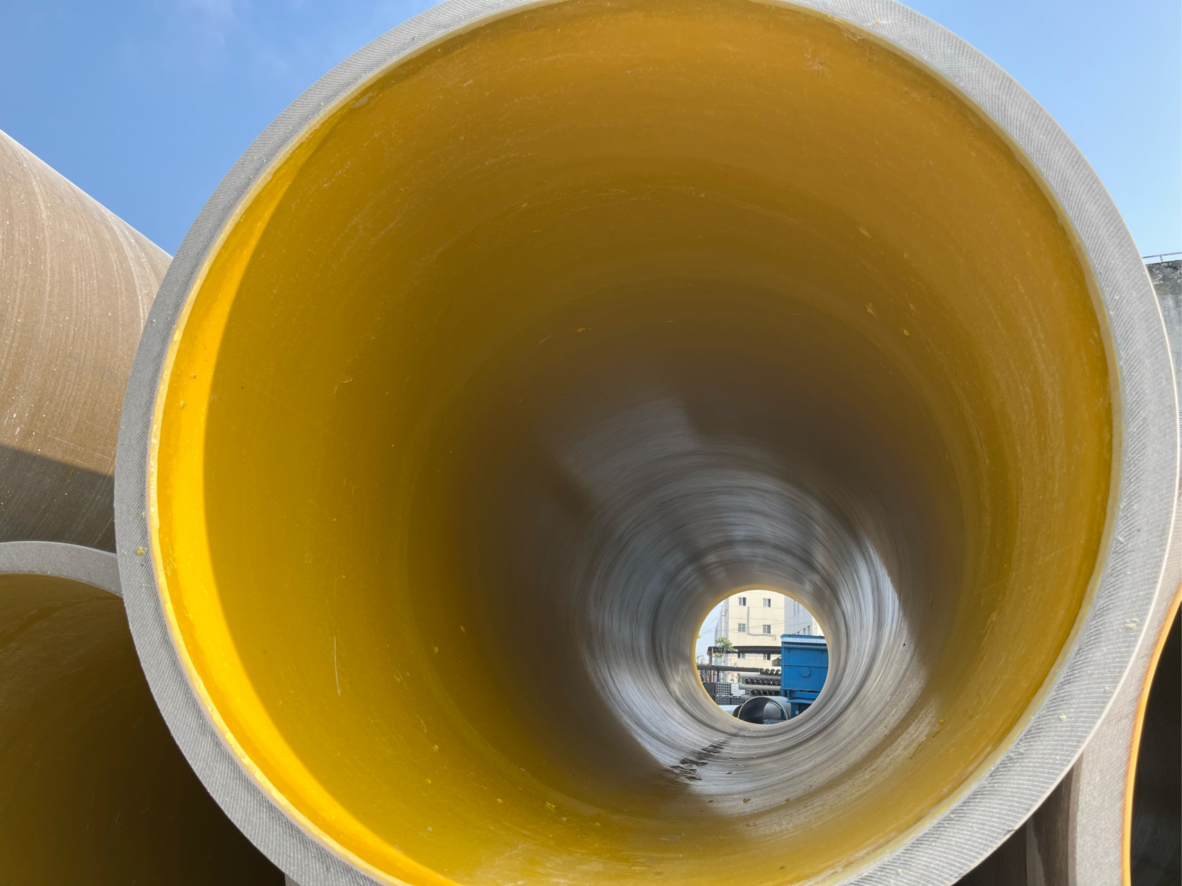 离心浇铸玻璃钢夹砂管顶管来了