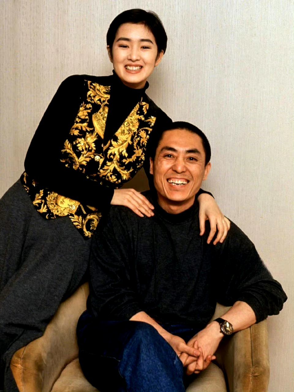 1993年的巩俐和张艺谋 676767