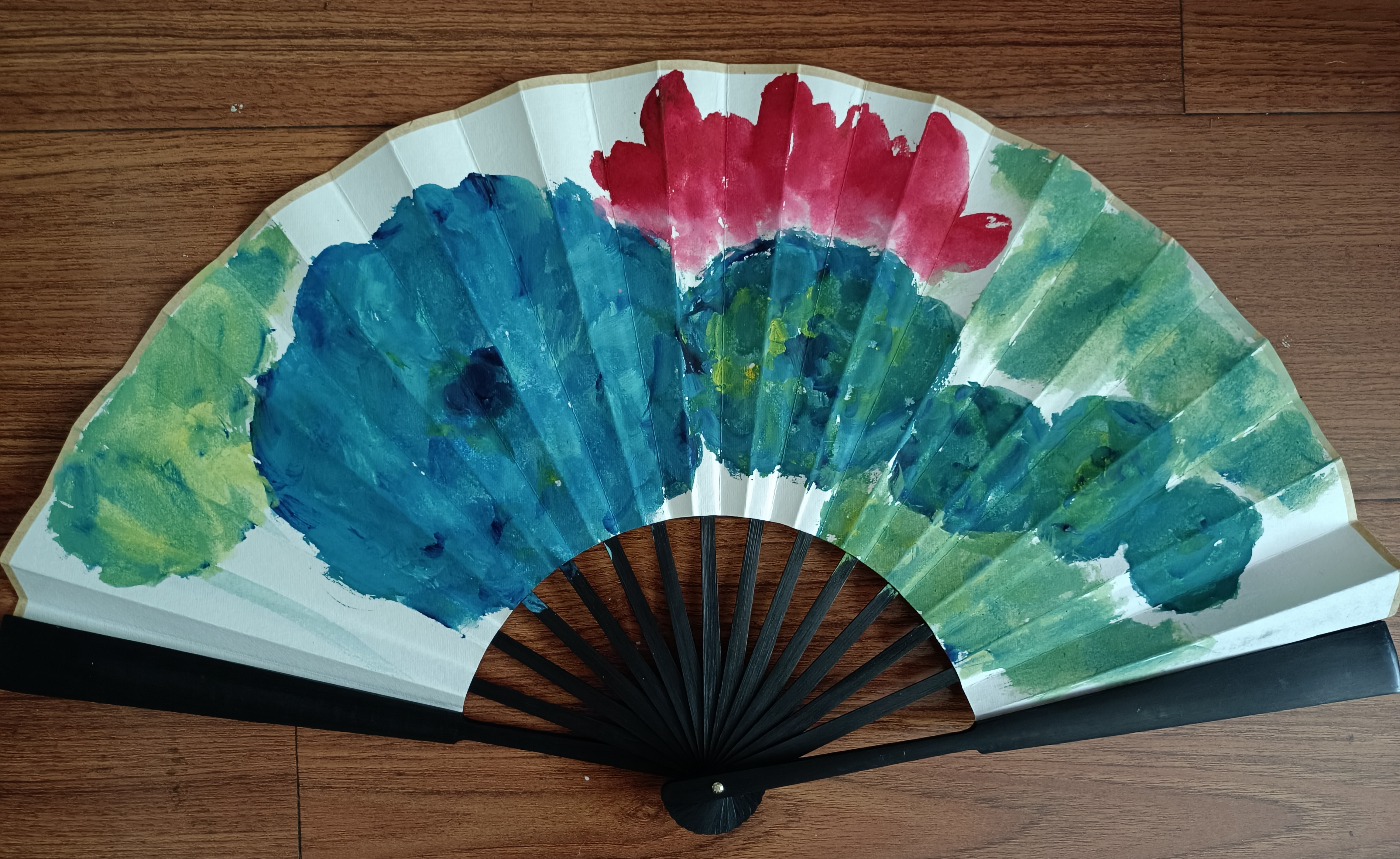 高晓然国画作品.扇子.