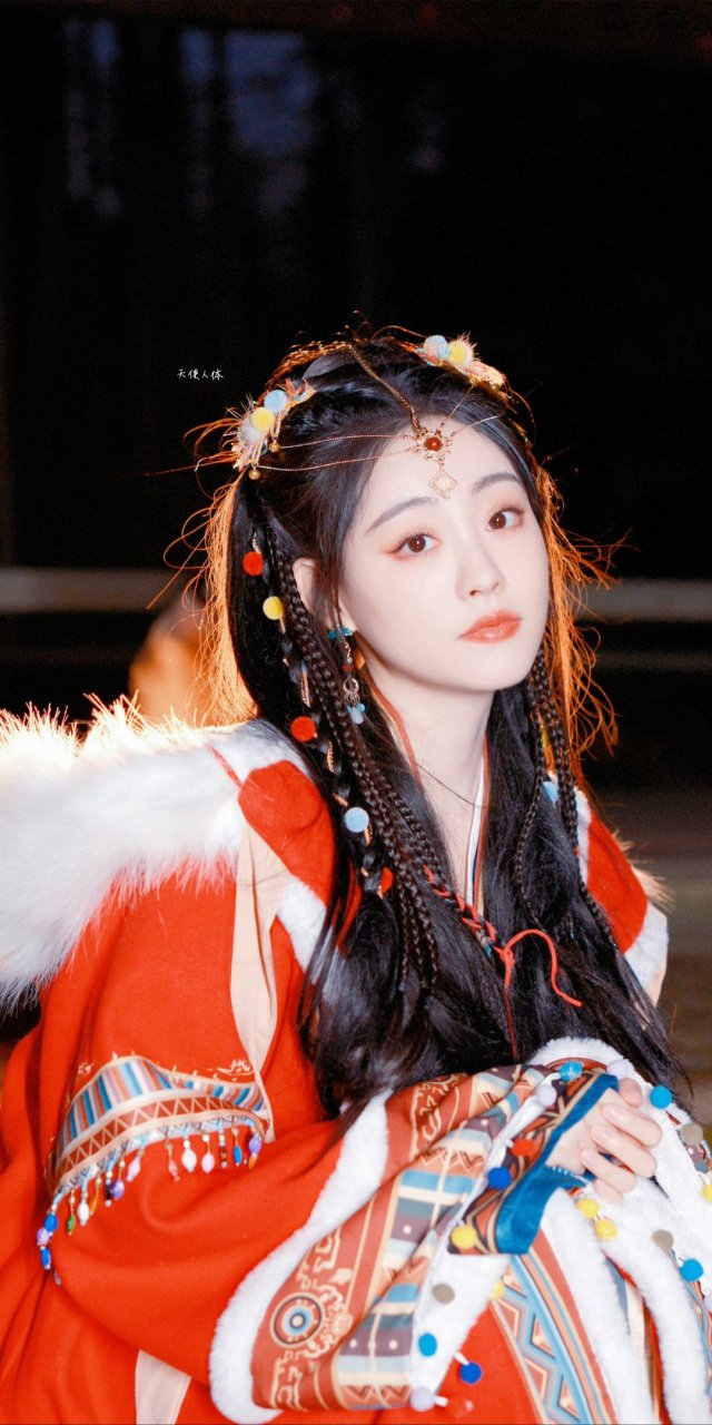 祝绪丹红斗篷古风写真#国风主理人