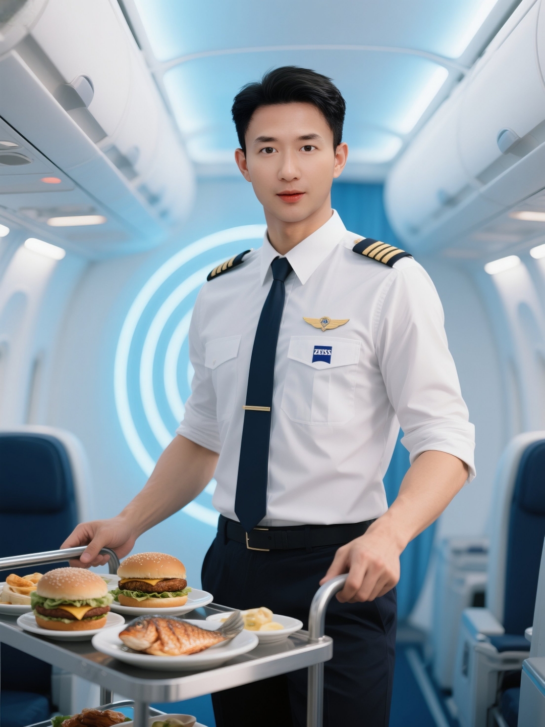 空乘男生发型男空乘发型南航航空人员空少空少证件照航司男空乘定妆