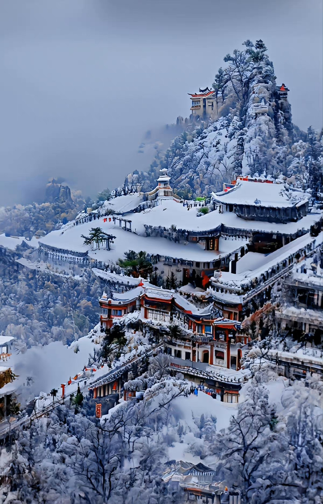 绵阳雪景旅游景点图片