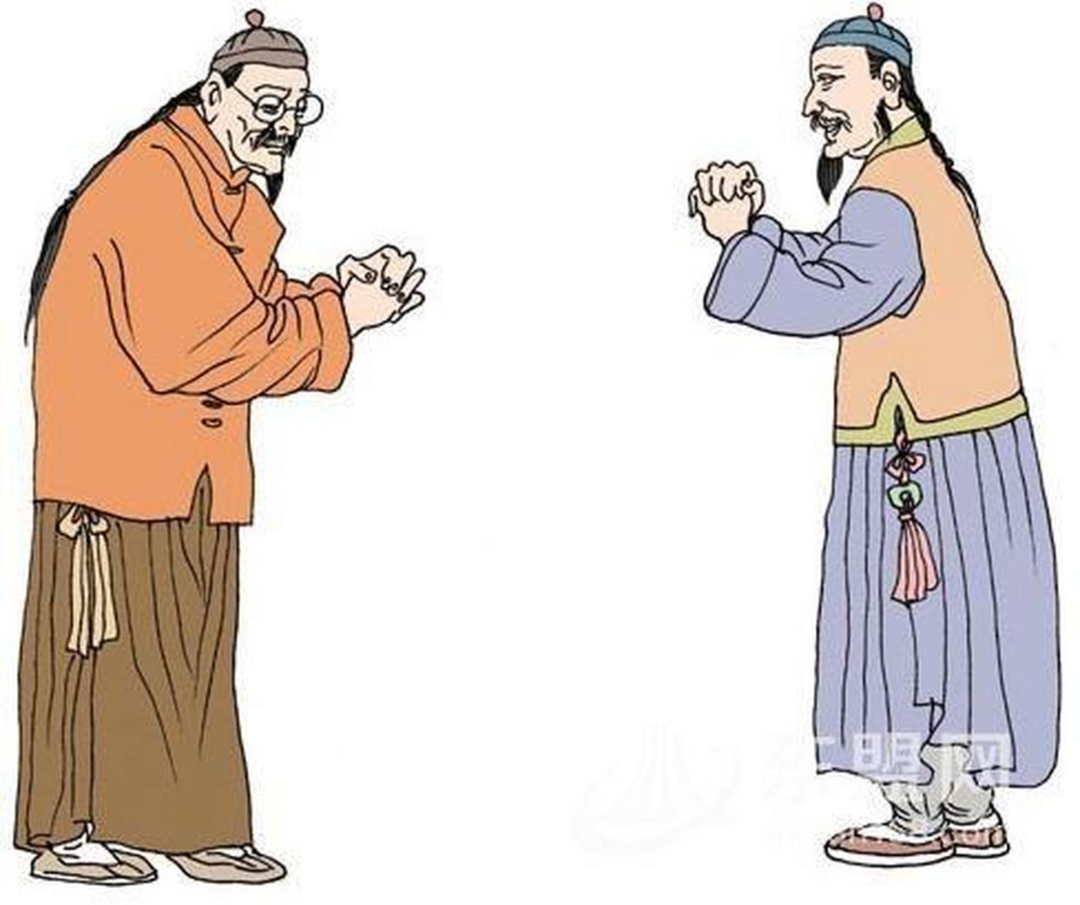 礼仪# 作揖,又称揖礼,是古代汉民族的相见礼,大约起源于周代以前.