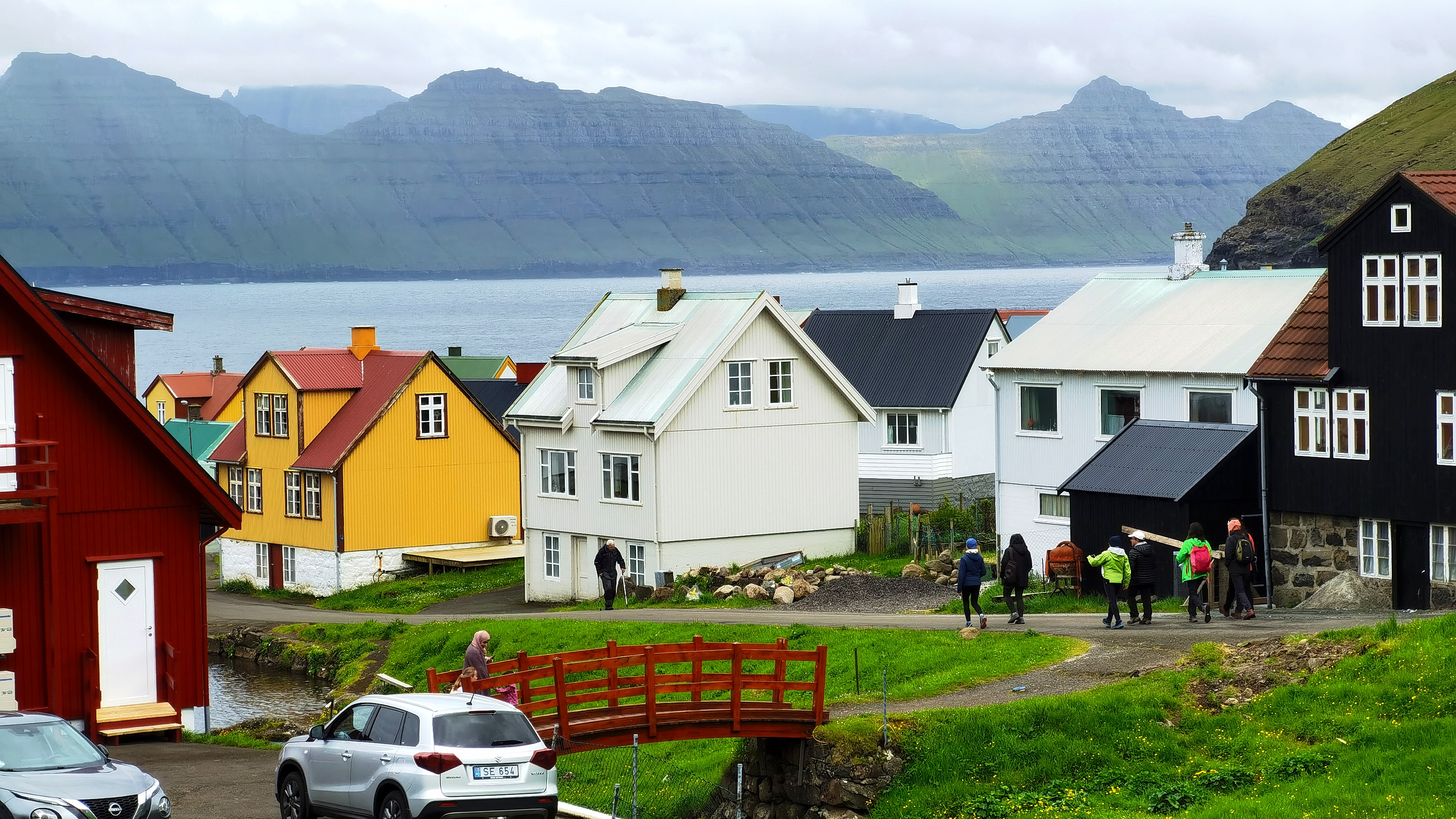 法罗群岛杰格夫小镇风光