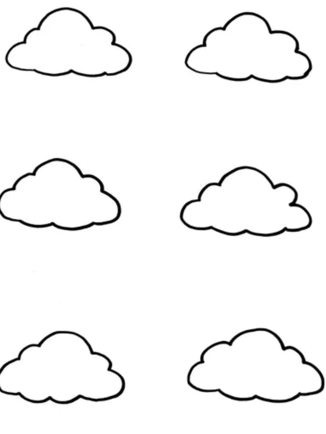 一起来画各种表情的小云朵吧,简单好看#图文伙伴计划 #云朵简笔画