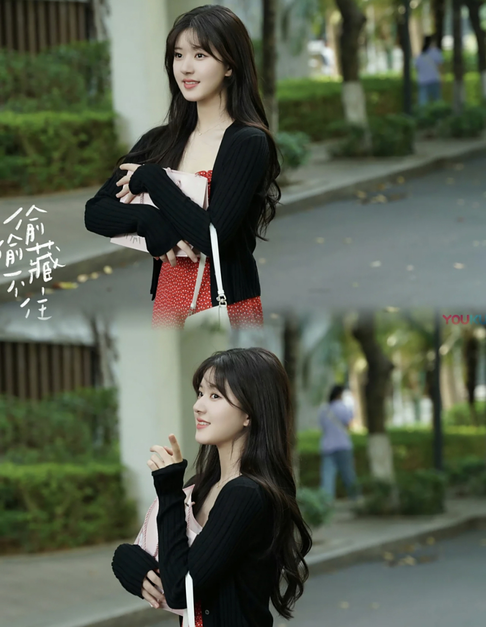 赵露思在偷偷藏不住里的穿搭简直是甜妹穿搭指南,甜辣的小红裙疯狂