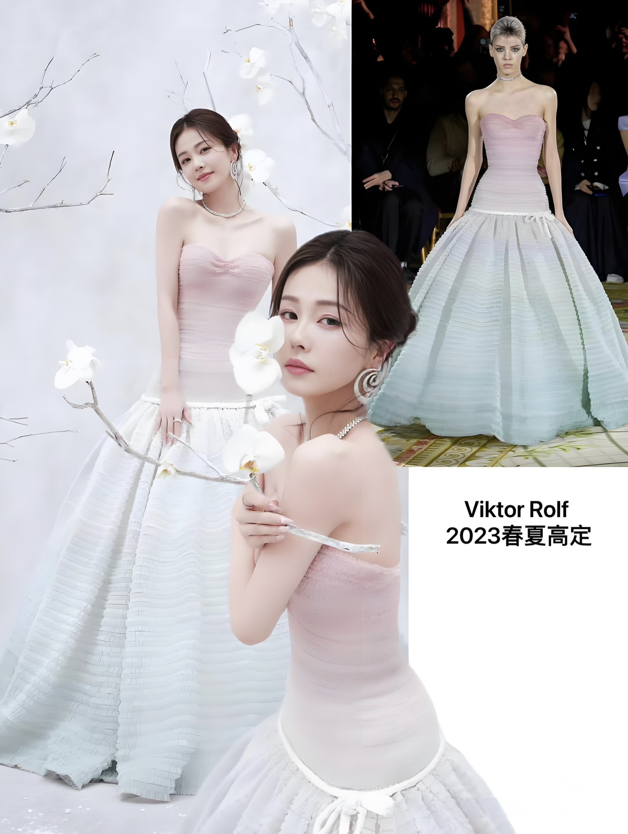 白鹿穿礼服的照片白鹿穿黑白礼服少女尖叫之夜1